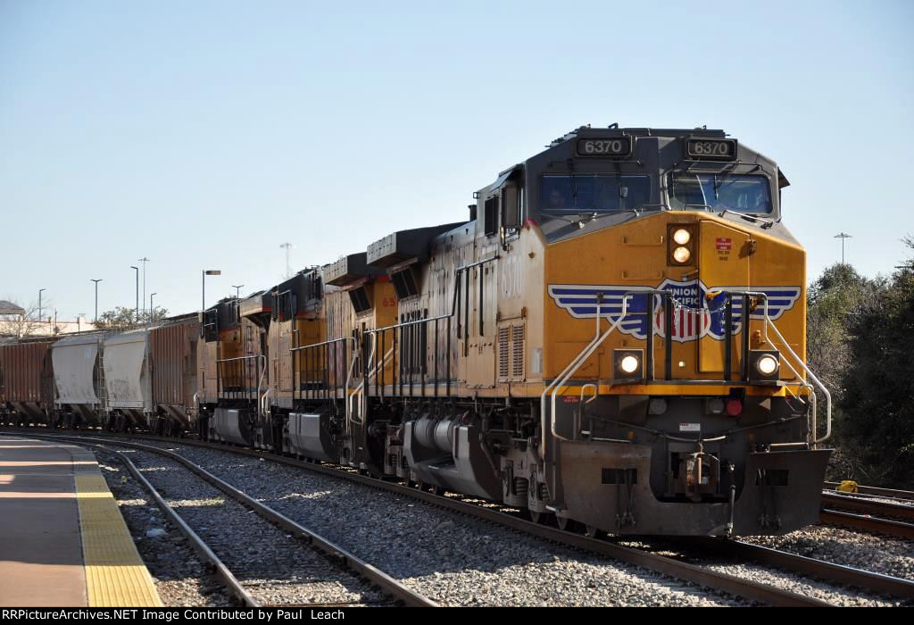 Westbound grain train